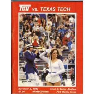  TCU v Texas Tech Football Program 1980 Texas Christian 