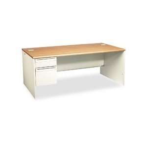 HON® 38000 Series Single Pedestal Desk for L Workstation:  