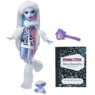ABBEY BOMINABLE Monster High Doll w/ Diary Pet Shiver Wooly Mammoth 
