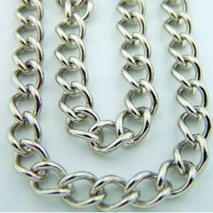   Heavy Endless Curb Chain for Patron Saint Medal or Crosses Jewelry