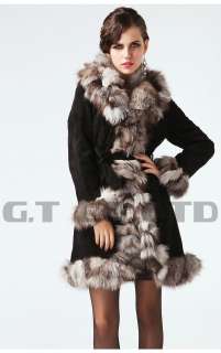 Recommend 999 Pigskin Suede coat/jacket with fox collar  