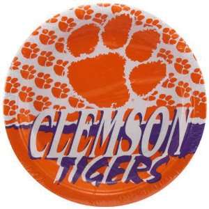    NCAA Clemson Tigers 8 Pack Paper Plates : Sports & Outdoors