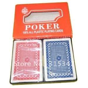  new 25slik pvc poker /100 plastic playing card for whole 