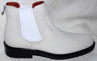 New Donald Pliner Mens Boots Shoes white boy 8.5 m  
