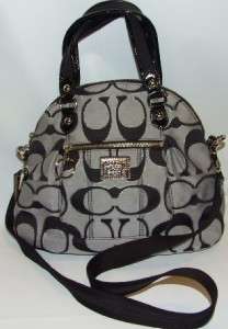 Coach Poppy Signature Lurex Foldover Crossbody Bag Purse Handbag 18709 