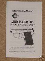 AMT .380 Backup Pistol User Manual & Illstrd Part List  