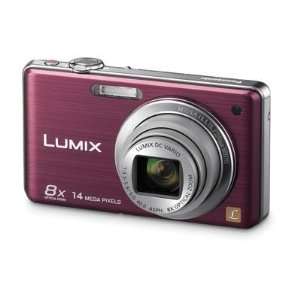   Panasonic Lumix DMC FH20 14 1MP Digital Camera 2 7 LCD Violet: Camera