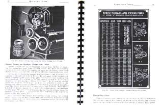 SOUTH BEND How to Run a Lathe Manual 1930s 1950s  