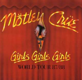 MOTLEY CRUE 1987/88 GIRLS GIRLS Tour Concert Program  