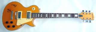   DC Autographed Signed Gold Sparkle Guitar & Proof PSA/DNA UACC RD COA