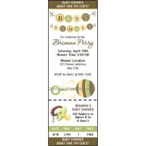  Its A Baby Shower Ticket Invitation: Health & Personal 