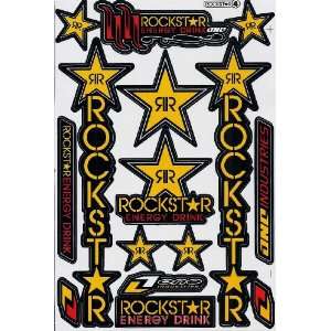  Rockstar Energy ATV Racing Graphic Sticker Decal 1 Sheet 