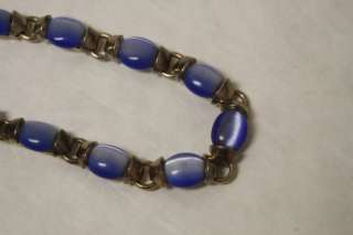 VTG Sterling Silver & Blue Moonstone Bracelet Stunning  