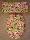 French Country .Victorian Roses Toilet Seat Cover Set