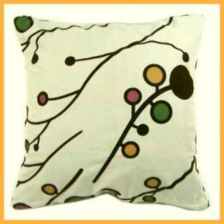 Home Decor Cotton Linen Bubble Floral Pillow Case Cushion Cover Square 