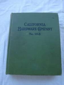   CALIFORNIA HARDWARE CO. CATALOG 1936   USED BY G. STANLEY WILSON