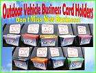Outdoor Business Card Holder for Realtor Signs or Cars
