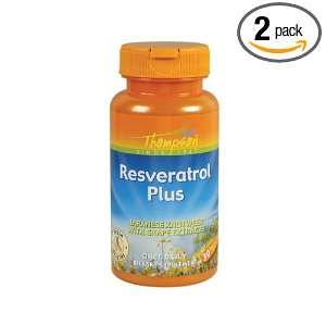  Thompson Resveratrol Plus, 30 Count (Pack of 2) Health 