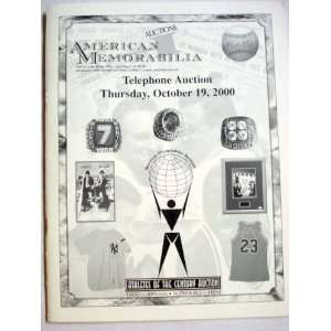 American Memorabilia Auctions Catalog 2000 Athletes of the Century 