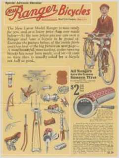 1900 to 1923 Mead   Ranger Bicycle Catalogs on CD  