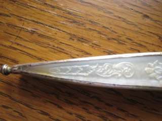   ANTIQUE CHATELAINE SCISSORS CASE MOTHER OF PEARL MOP 4 INCH  
