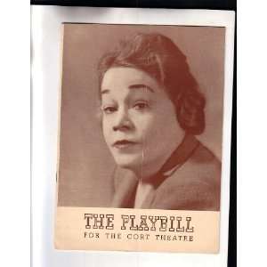 The Walrus and The Carpenter  NYC Broadway Playbill 1941 Flop  Pauline 