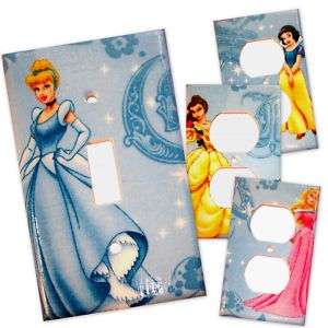 Disney Princess Light Switch/Outlet Covers   Blue  