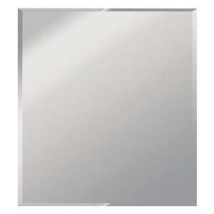   Square Frameless Bath Mirror with Beveled Edges 41205: Home & Kitchen