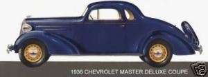 1936 CHEVROLET ~ MASTER DELUXE COUPE (BLUE) ~ MAGNET  