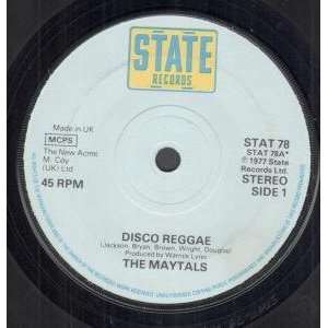    DISCO REGGAE 7 INCH (7 VINYL 45) UK STATE 1977: MAYTALS: Music