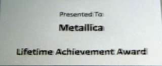 Metallica Gold Platinum Record Lifetime Achievement Award non ri 