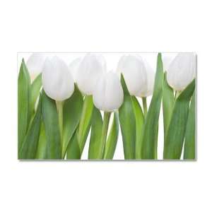  38.5 x24.5 Wall Vinyl Sticker White Tulips Spring 