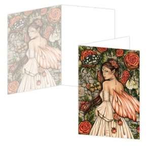  ECOeverywhere Vintage Rose Boxed Card Set, 12 Cards and 