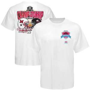   White 2010 MAC Championship Game Match Up T shirt