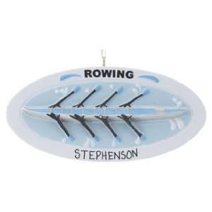  Personalized Rowing Christmas Ornament