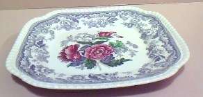 Spode Mayflower Square Lunch Luncheon Plate c 1940s Copeland 
