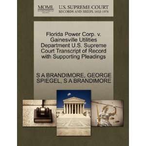  Florida Power Corp. v. Gainesville Utilities Department U 