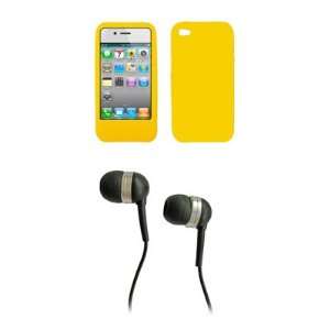  AT&T Apple iPhone 4 / iPhone 4G Premium Yellow Silicone 