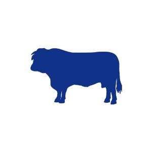  Bull BLUE vinyl window decal sticker: Office Products