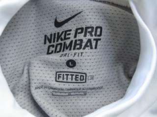 Nike Pro Combat Dri Fit Long Sleeve Athletic Shirt Mens Sz L GC 