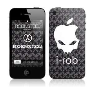   Skins MS RNST10133 iPhone 4  ROBNSTEEL  Gun Skull Skin Electronics