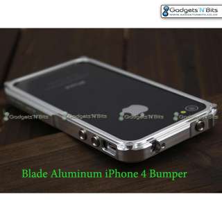 Silver Blade Metal Element Non Vapor Aluminium Bumper Case For Iphone 