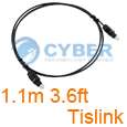 Ft Digital Optical Fiber Optic Toslink Audio Cable 3  