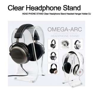   Clear Headphone Stand Headset Hanger Holder DJ [MECSTYLECOM  