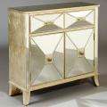 Hand painted Mirrored Drawer Accent Chest  Overstock