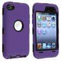 Black/ Purple Hybrid Case for Apple iPod Touch 4th Generation 