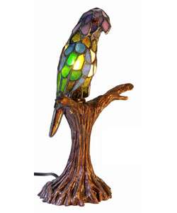 Tiffany style Parrot Accent Lamp  