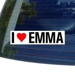  I Love Heart EMMA   Window Bumper Sticker Automotive