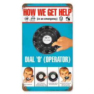  Dial Operator Miscellaneous Metal Sign   Victory Vintage 