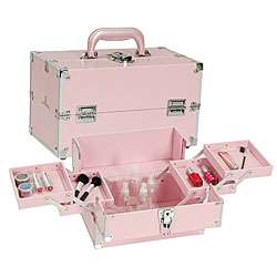 Seya Pink Makeup Train Case  
